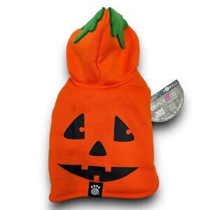 NEW Petrageous Dog Cat Pumpkin Halloween Hooded Shirt Costume Sweatshirt Size XS